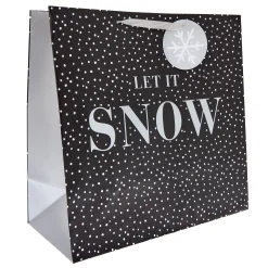 Card Factory Let it Snow Giant Square Christmas Gift Bag
