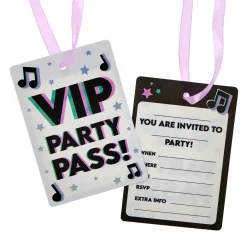 Card Factory Lets Dance Party Tableware & Decorations Bundle - 8 Guests