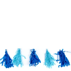 New Light & Dark Blue 9ft Tassel Garland Banners & Bunting|Christening Party