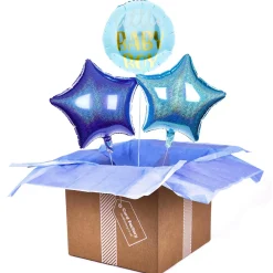 Kids Card Factory Little Baby Boy Balloon Bouquet - DELIVERED INFLATED!