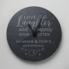 Card Factory Love & Laughter Personalised Slate Hanging Clock