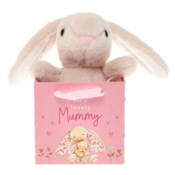 New Lovely Mummy Cute Bunny Soft Toy in a Bag Soft Toys