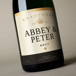 Luxury Personalised Champagne - Classic Star Wedding|Christening Gifts
