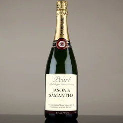 Card Factory Luxury Personalised Champagne - Pearl Anniversary