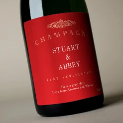 Online Luxury Personalised Champagne - Ruby Anniversary Anniversary Gifts|Gifts For Couples