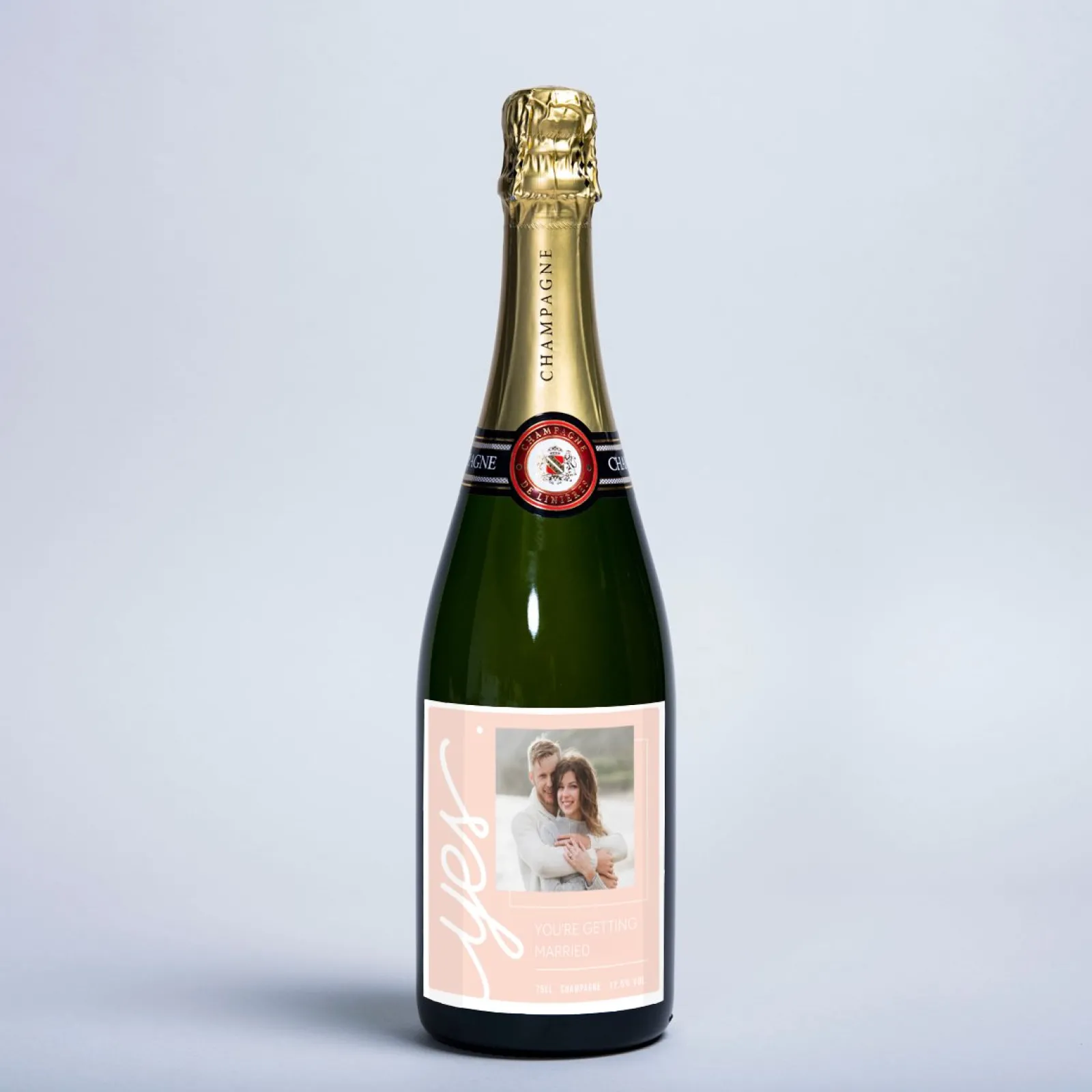 Discount Luxury Personalised Champagne - Just Married Wedding|Photo Gifts