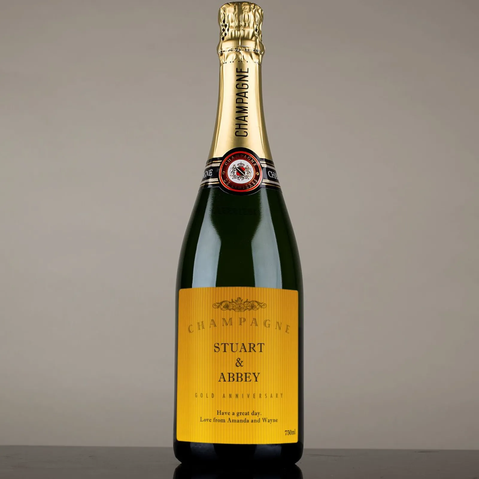 Sale Luxury Personalised Champagne - Gold Anniversary Anniversary Gifts|Gifts For Couples