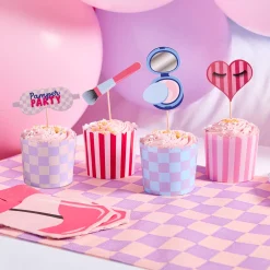 Card Factory Make Up Food Picks & Food Cup Set - Pack of 12