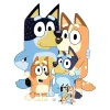 New Medium Bluey Heeler Family Cardboard Cutout Cardboard Cutouts|Birthday Party
