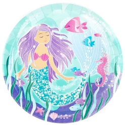 Clearance Mermaid Party Tableware & Decoration Bundle - 16 Guests Tableware|Birthday Party