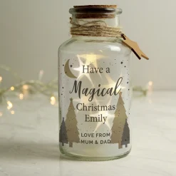 Hot Merry Christmas Decorative LED Light-Up Glass Jar Gifts For Couples|Gifts For Him