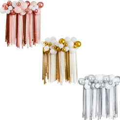 Outlet Metallic Balloon & Streamer Backdrop Kit (3 Colour Options) Birthday Party