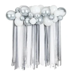 Outlet Metallic Balloon & Streamer Backdrop Kit (3 Colour Options) Birthday Party