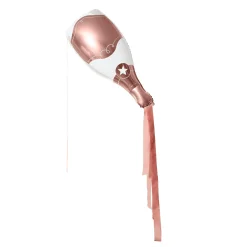 Hot Metallic Champagne Bottle Foil Balloon & Tassels (3 Colour Options) Balloons For Him|Balloons For Her