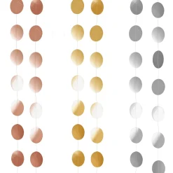 Metallic Circle Card Backdrop 20m (3 Colour Options) Birthday Party