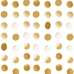 Metallic Circle Card Backdrop 20m (3 Colour Options) Birthday Party