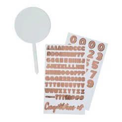 Card Factory Metallic Customisable Acrylic Cake Topper (3 Colour Options)