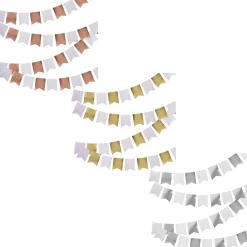 Card Factory Metallic Flag Card Bunting 10m (3 Colour Options)