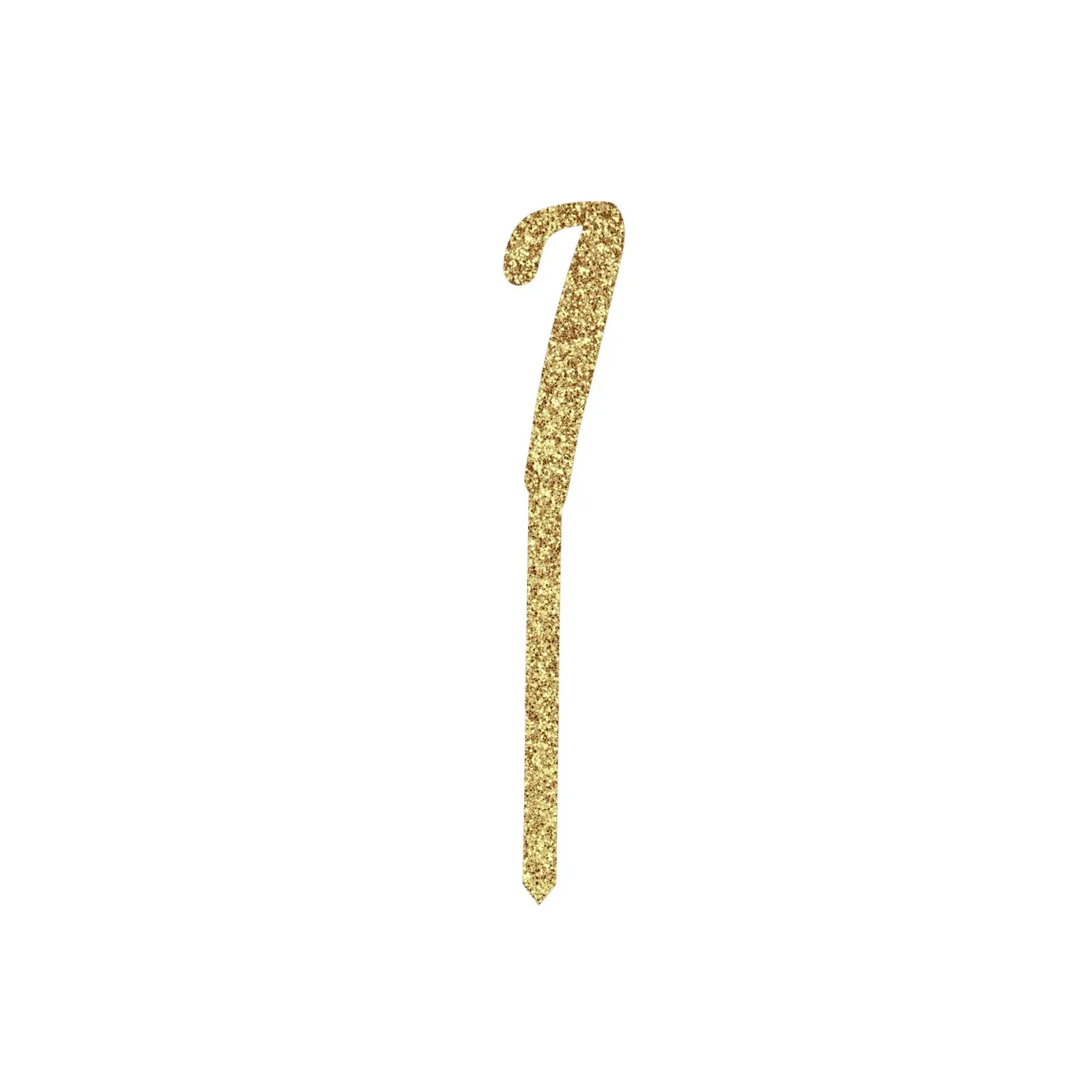 Card Factory Metallic Gold Number Glitter Acrylic Cake Topper (Numbers 0-9)