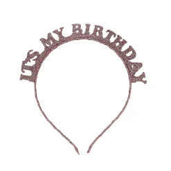 Card Factory Metallic It's My Birthday Glitter Headband (3 Colour Options)