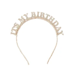 Card Factory Metallic It's My Birthday Glitter Headband (3 Colour Options)