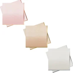 Card Factory Metallic Ombre Paper Napkins - Pack of 16 (3 Colour Options)