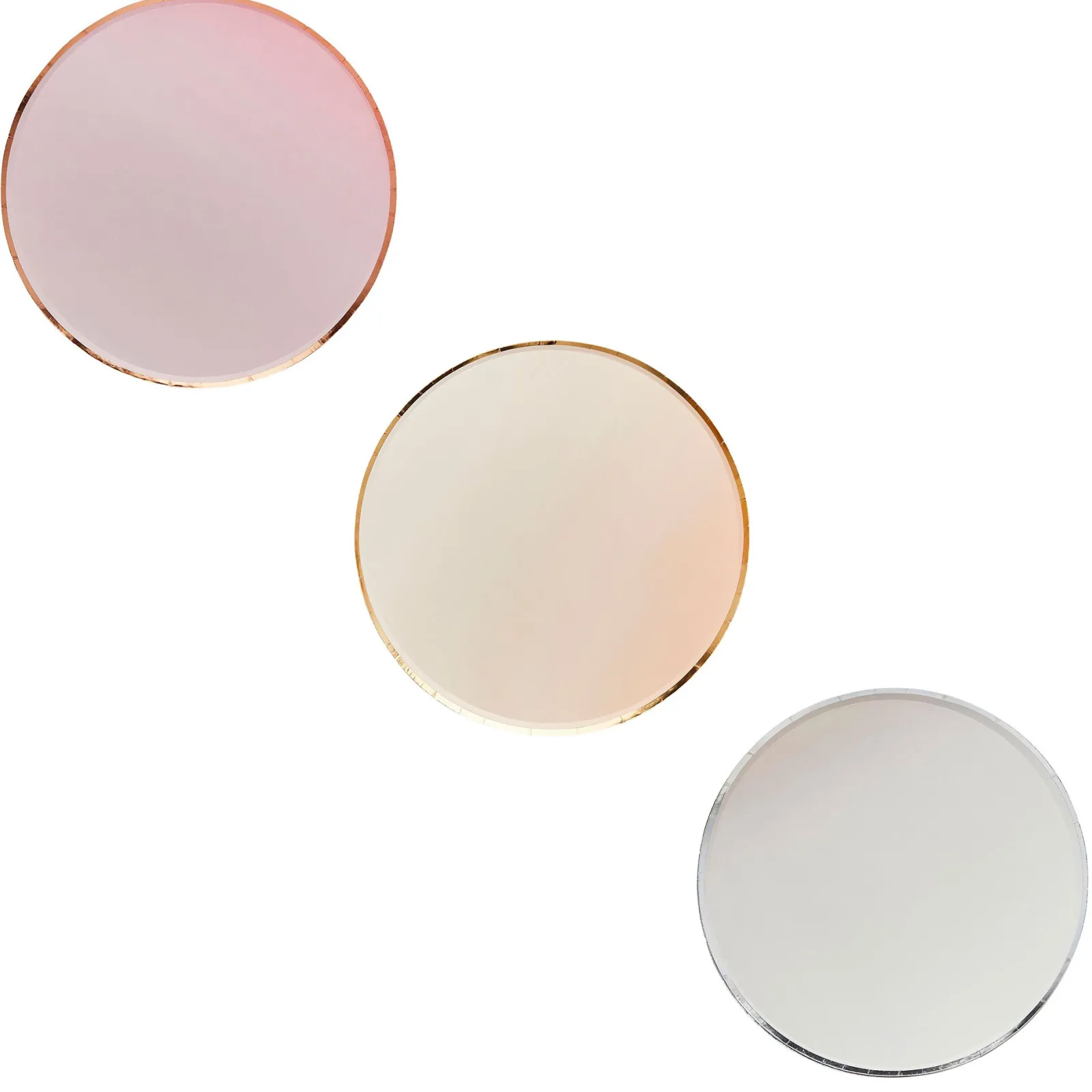 Metallic Ombre Paper Plates - Pack of 8 (3 Colour Options) Tableware|Birthday Party