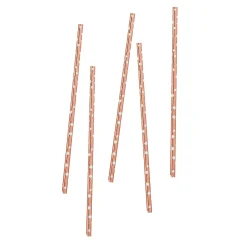 Best Metallic Spotted Paper Straws - Pack of 20 (3 Colour Options) Tableware|Birthday Party