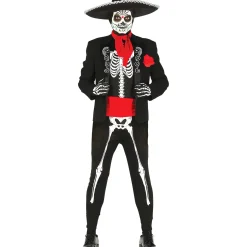 Outlet Mexican Skeleton Adult Fancy Dress Costume Fancy Dress|Halloween Party