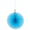 Card Factory Mini Decorative Tissue Paper Fans - Powder Blue (Pack of 3)