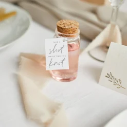 Sale Mini Shot Glass Favours & Tags - Pack of 6 Bags & Favours|Wedding Party