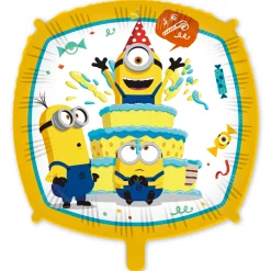 Card Factory Minions Birthday Cake 18-Inch Foil Helium Balloon