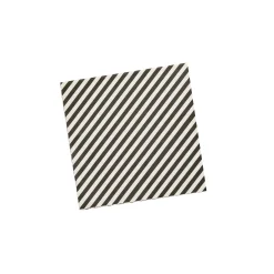 Card Factory Monochrome Striped Paper Napkins - Pack of 16