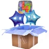 Sale Monster Themed 4th Birthday Balloon Bouquet - DELIVERED INFLATED! Kids Balloons For Kids|Balloons For Him