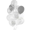 Card Factory Mr & Mrs 12-Inch Latex Balloons - Pack of 12