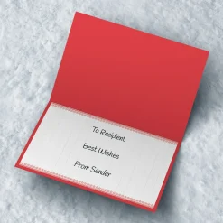 Card Factory Multi Photo Christmas Card - Let It Snow