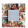 Card Factory Multi Photo Christmas Card - Blue Message
