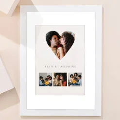 Best Multi Photo Upload Framed Print - 4 Photos & Names Personalised Canvas & Wall Art|Photo Gifts