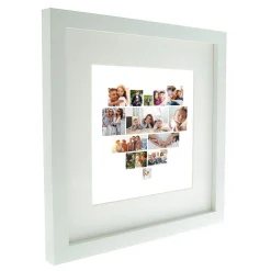 Sale Multi Photo Upload Square Framed Print - Heart Personalised Canvas & Wall Art|Photo Gifts