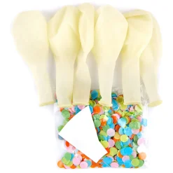 New Multicoloured Confetti Balloons - Pack Of 6 Kids Wedding Party|Christening Party