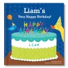 Kids Card Factory My Very Happy Birthday! Personalised Blue Storybook