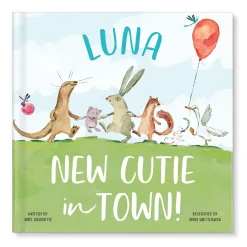 Card Factory New Cutie in Town Hardcover Personalised Book