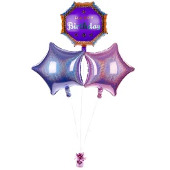 Outlet Octagonal Happy Birthday Balloon Bouquet - DELIVERED INFLATED! Kids Balloons For Kids|Balloons For Her