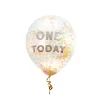 Best One Today Confetti 12-Inch Latex Balloons - Pack of 5 1St Birthday|Character Balloons