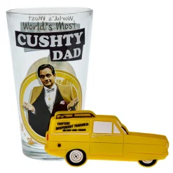 Card Factory Only Fools & Horses Cushty Dad Glass Tumbler & Bottle Opener