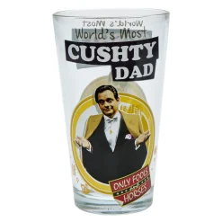 Card Factory Only Fools & Horses Cushty Dad Glass Tumbler & Bottle Opener