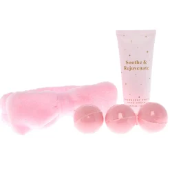 Card Factory Pamper Me Pretty Headband, Bath Bombs & Hand Cream Set