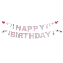 Clearance Pamper Party Happy Birthday Card Banner Banners & Bunting|Birthday Party
