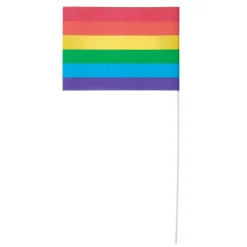 Card Factory Paper Rainbow Flags - Pack of 6