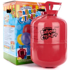 Hot Party Balloon Bundle - 10 Pink Stars & Helium Christening Party|Baby Shower Party